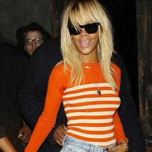 Stella McCartney Virgin Wool Striped Long Tunic Top L EU46